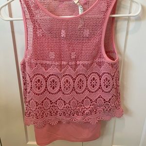 Jessica Simpson size medium coral tank top